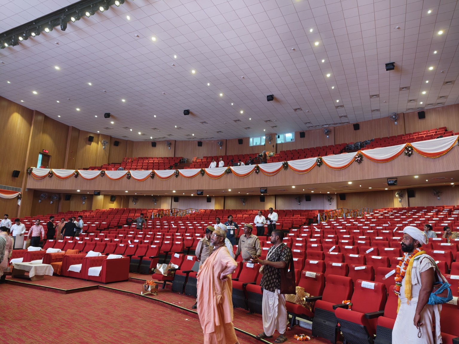 Completed auditorium seating project
