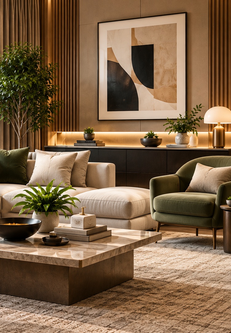 Curtains and furnishings